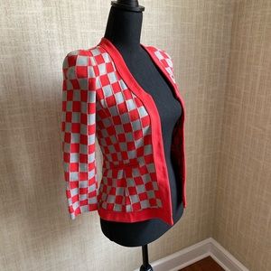 Giorgio Armani color block princess cut blazer